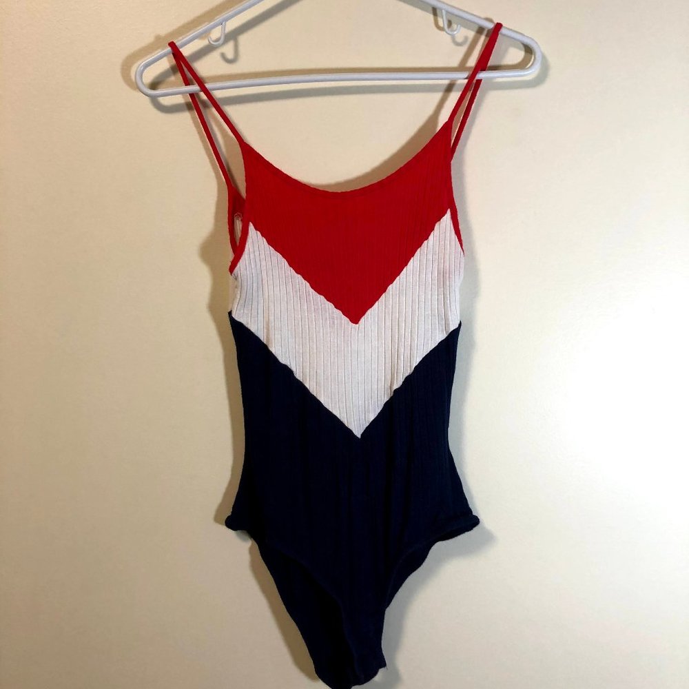 Tally Weijl Red White and Blue Cami Bodysuit